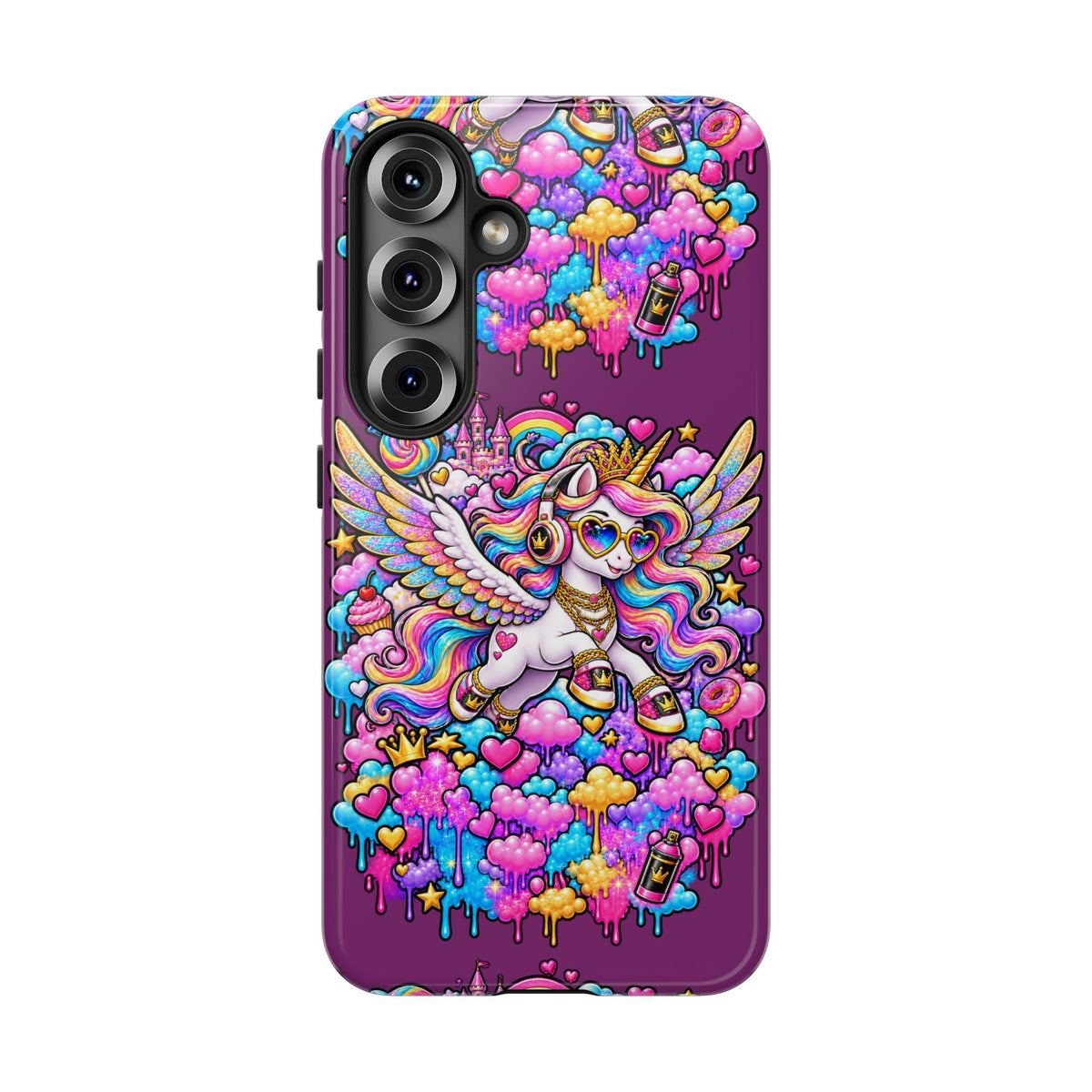 Unicorn Cute Tough Case — Colorful Rainbow Pegasus Phone Case