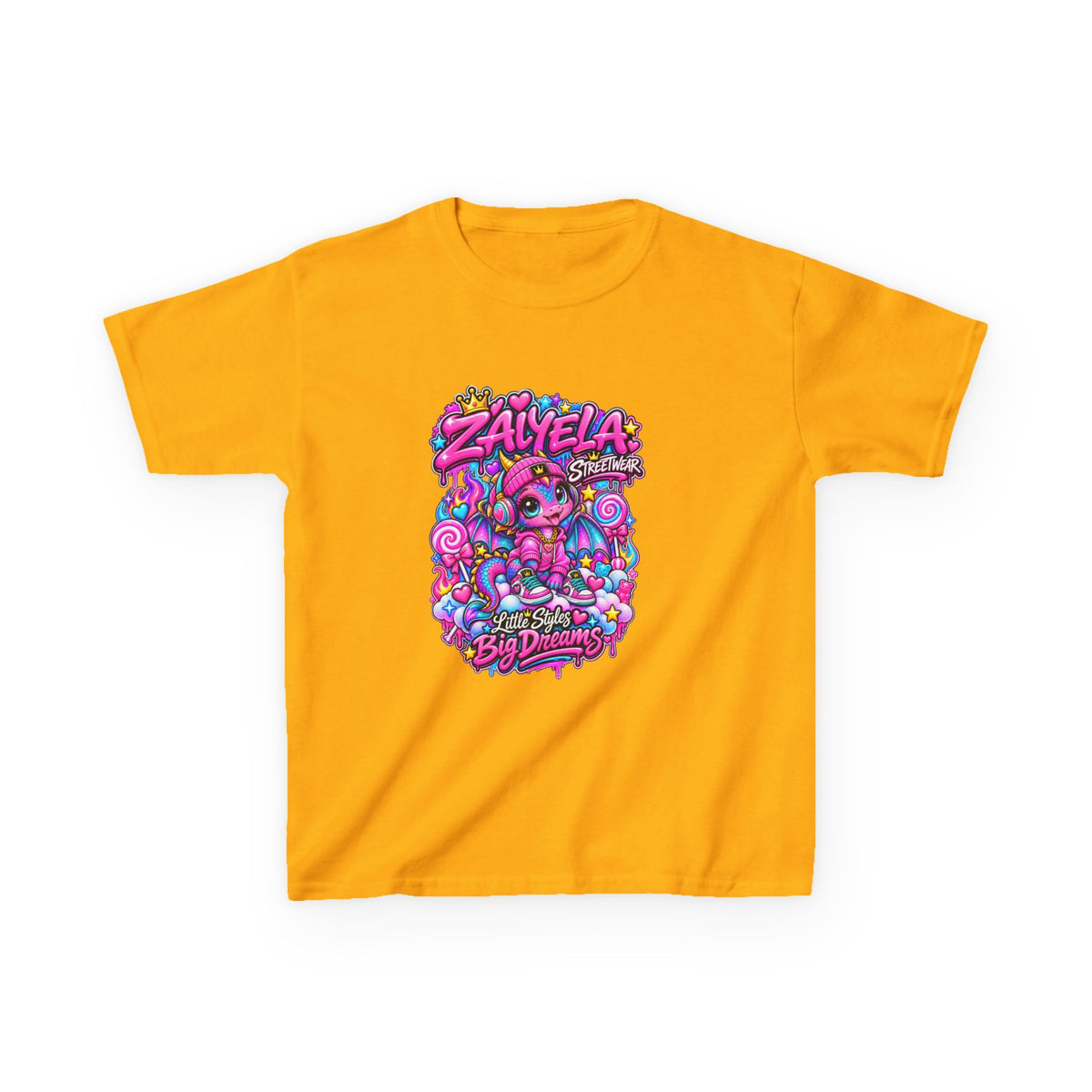 Kids Tee — Colorful Candy Galaxy "Zayelia" Graphic