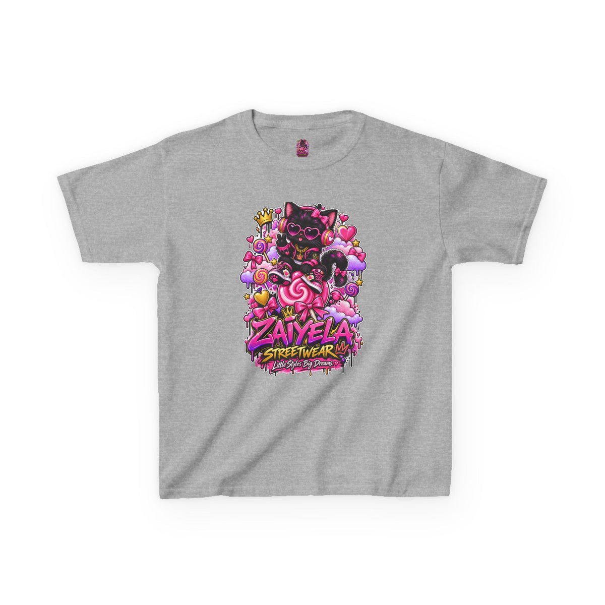 Kids Tee — Zaiyela Streetwear Cute Magical Kitty
