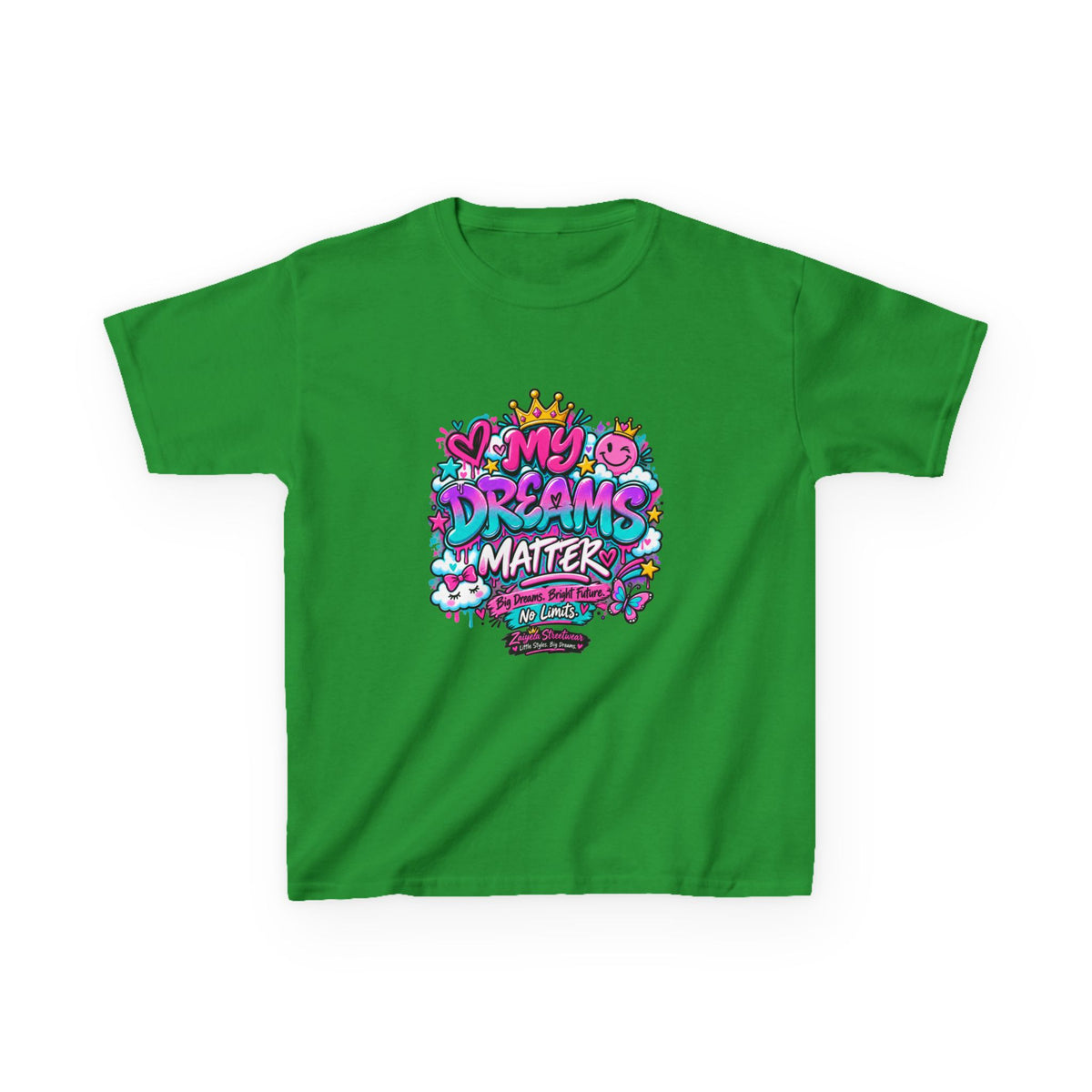 Kids T-Shirt — "My Dreams Matter" Colorful Graphic Tee