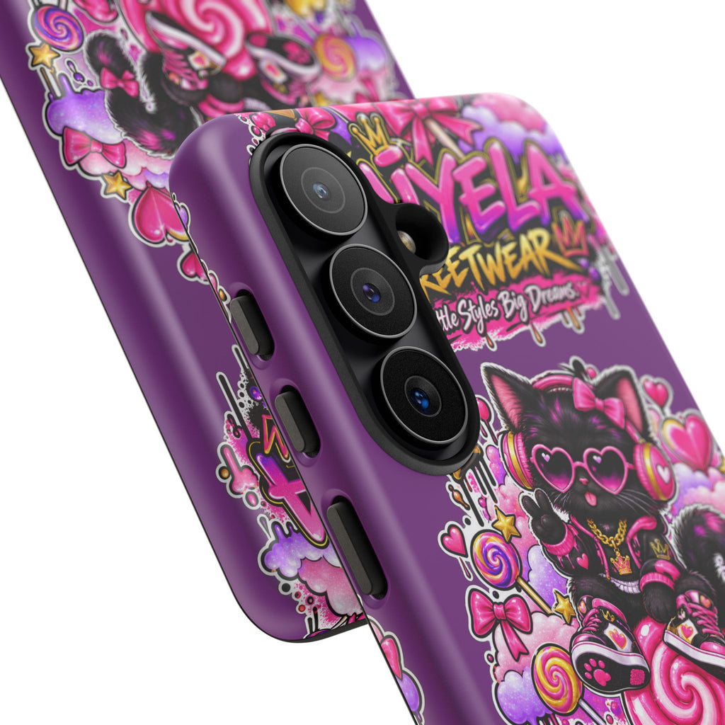 Cute Black Cat Candy Phone Case — Zaiyela Streetwear Magical Kitty