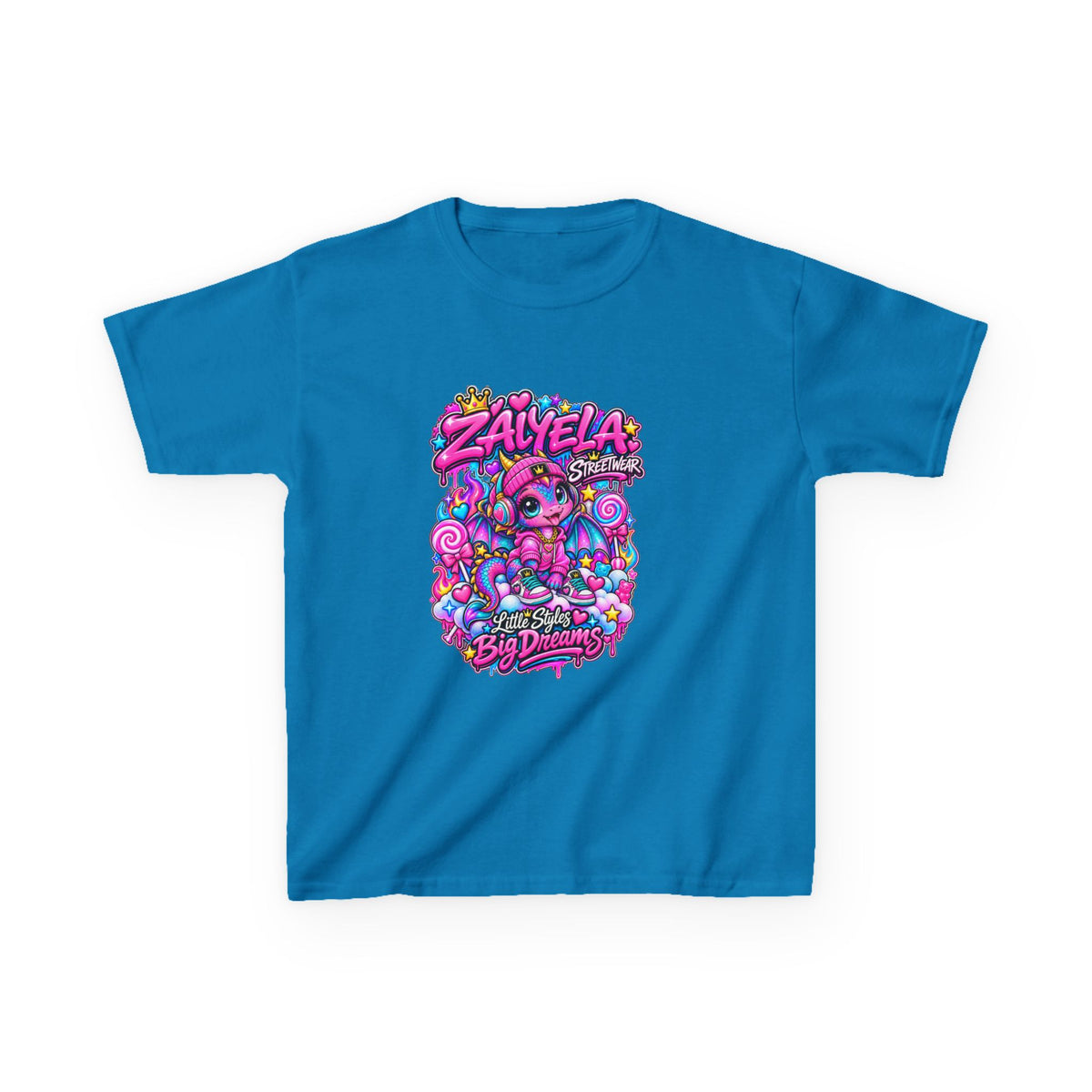 Kids Tee — Colorful Candy Galaxy "Zayelia" Graphic