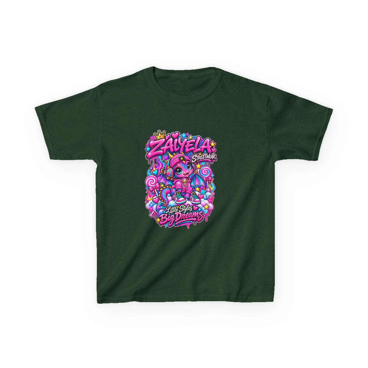 Kids Tee — Colorful Candy Galaxy "Zayelia" Graphic