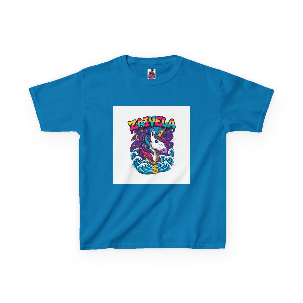 Kids T-Shirt Colorful Surf Unicorn Graphic