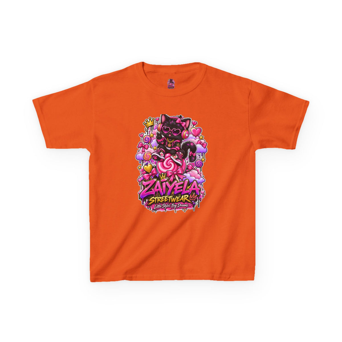Kids Tee — Zaiyela Streetwear Cute Magical Kitty