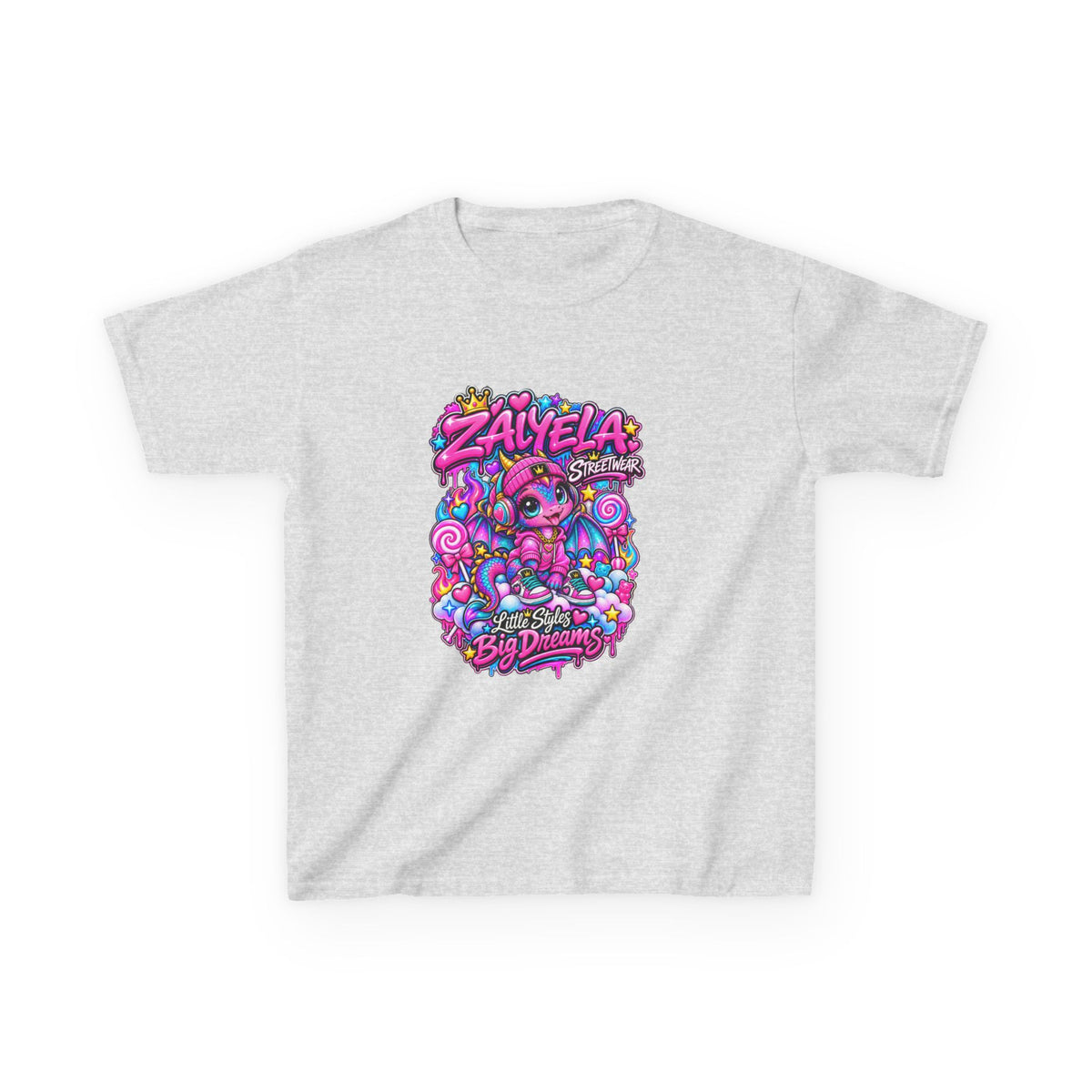 Kids Tee — Colorful Candy Galaxy "Zayelia" Graphic