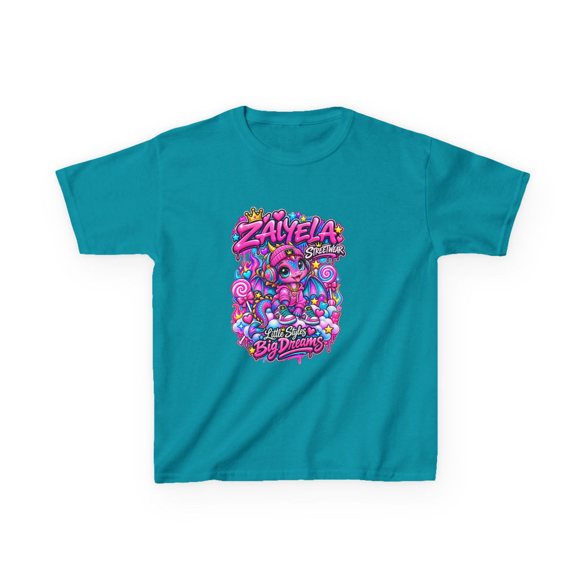 Kids Tee — Colorful Candy Galaxy "Zayelia" Graphic