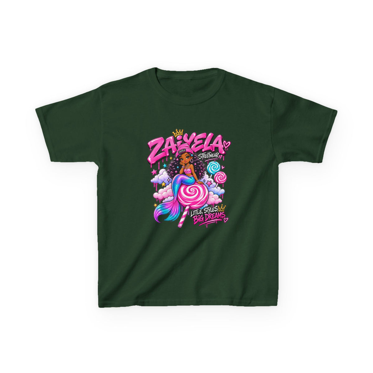 Kids Tee  Zaiyela  Candy Cloud Girl Graphic