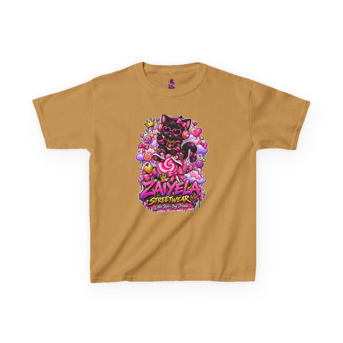Kids Tee — Zaiyela Streetwear Cute Magical Kitty