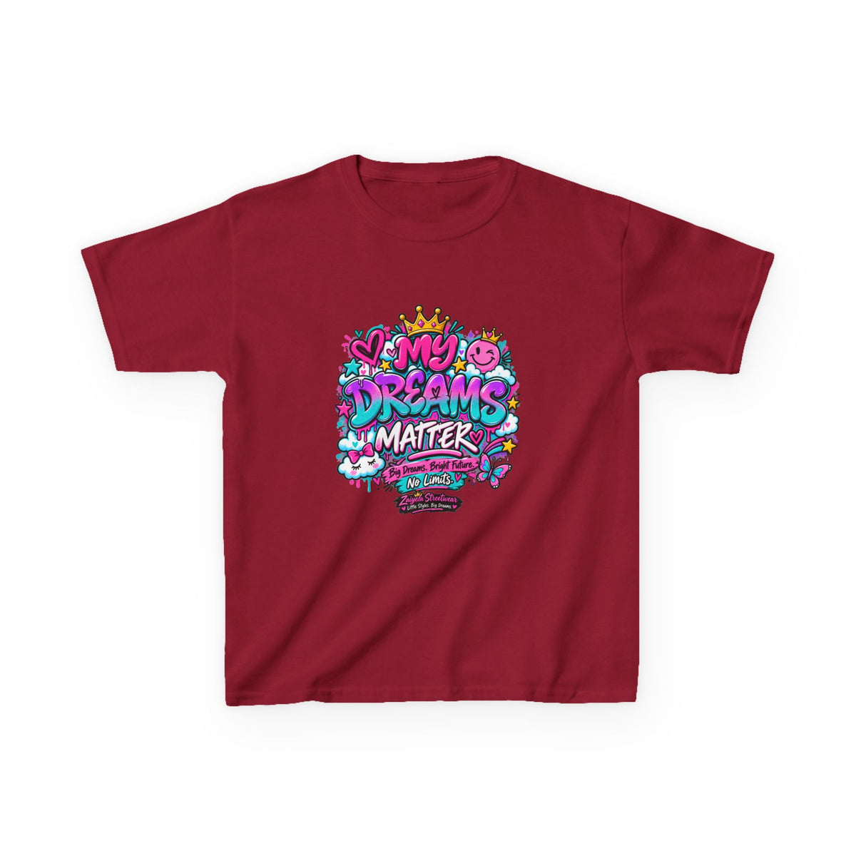 Kids T-Shirt — "My Dreams Matter" Colorful Graphic Tee