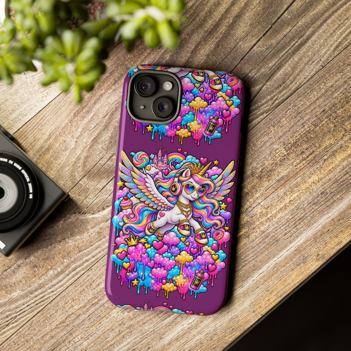 Unicorn Cute Tough Case — Colorful Rainbow Pegasus Phone Case