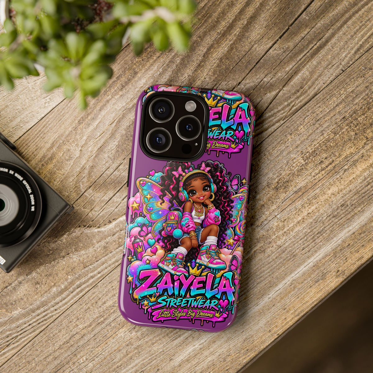 Cute Afro Rainbow Fairy Phone Case Fairy Streetwear Princess Protective Cover