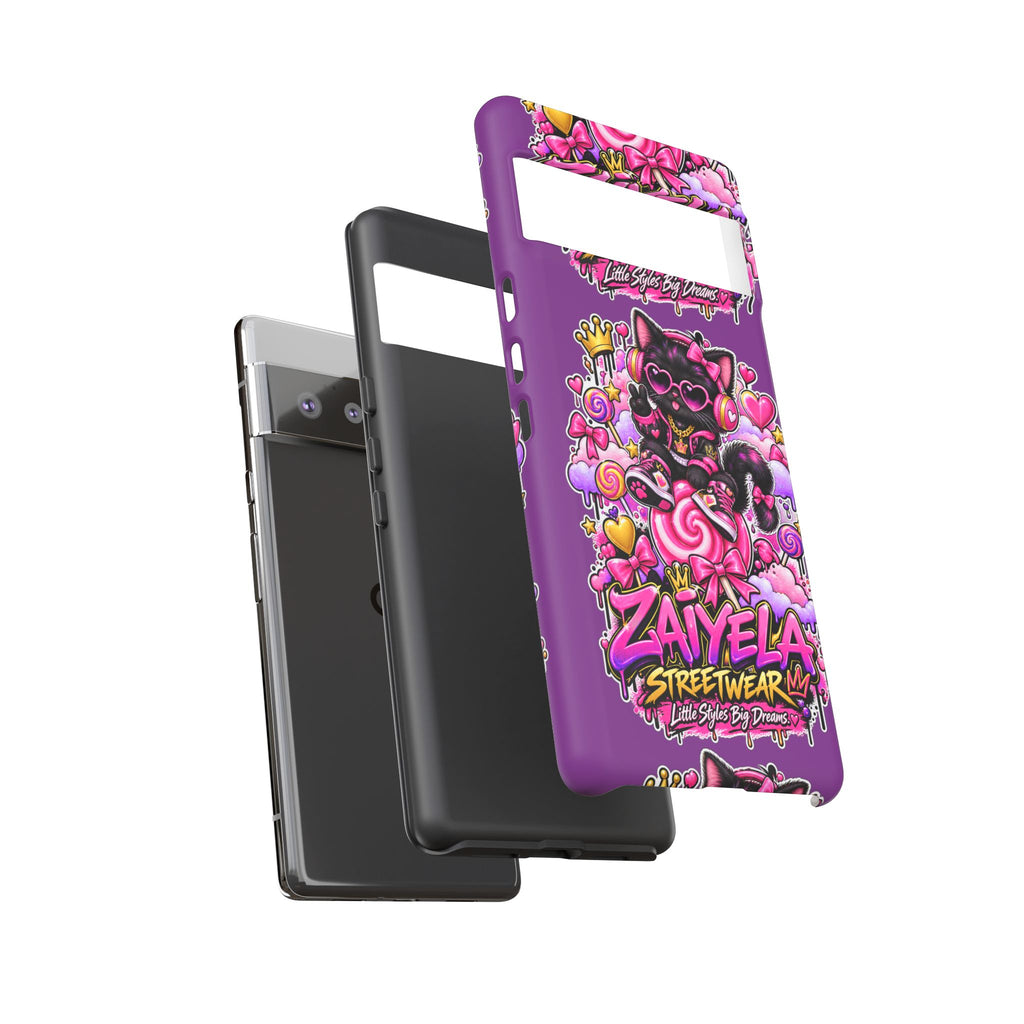 Cute Black Cat Candy Phone Case — Zaiyela Streetwear Magical Kitty