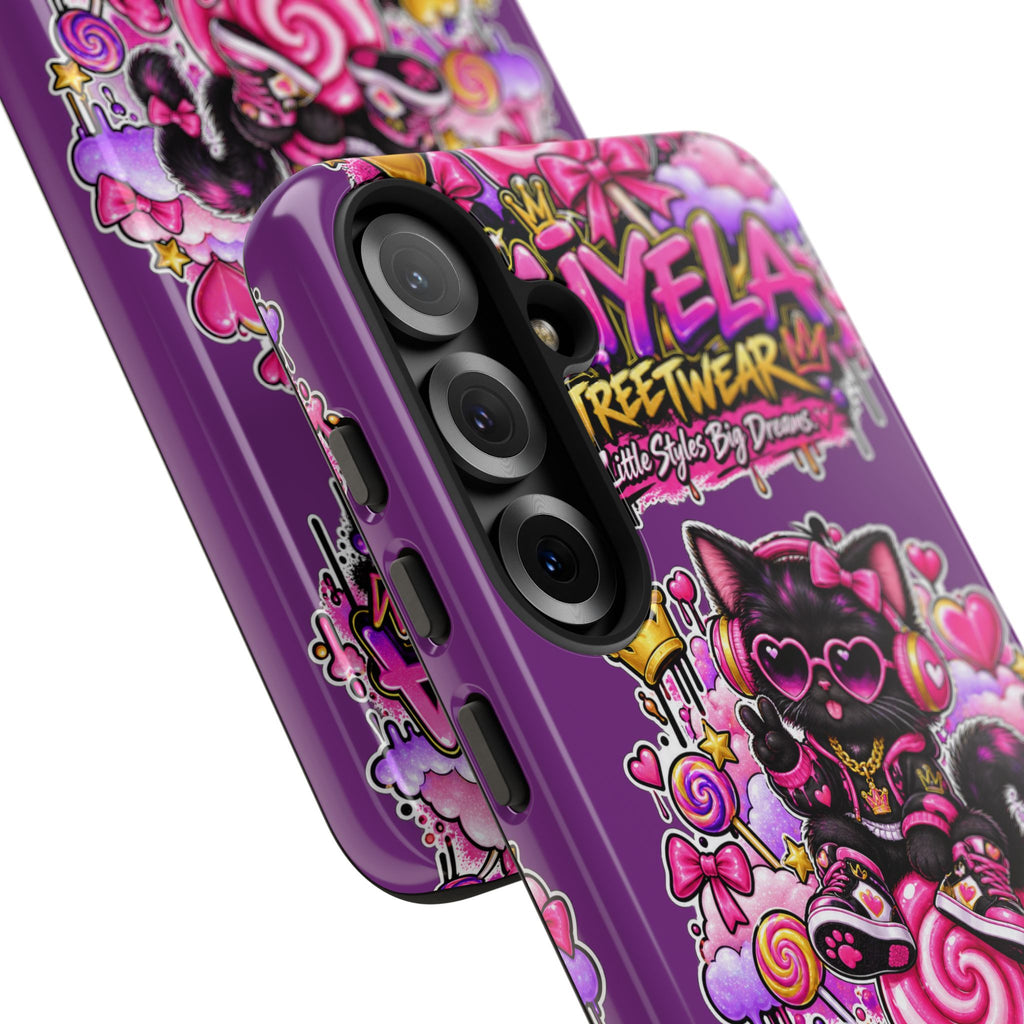Cute Black Cat Candy Phone Case — Zaiyela Streetwear Magical Kitty