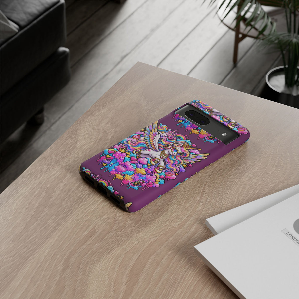 Unicorn Cute Tough Case — Colorful Rainbow Pegasus Phone Case