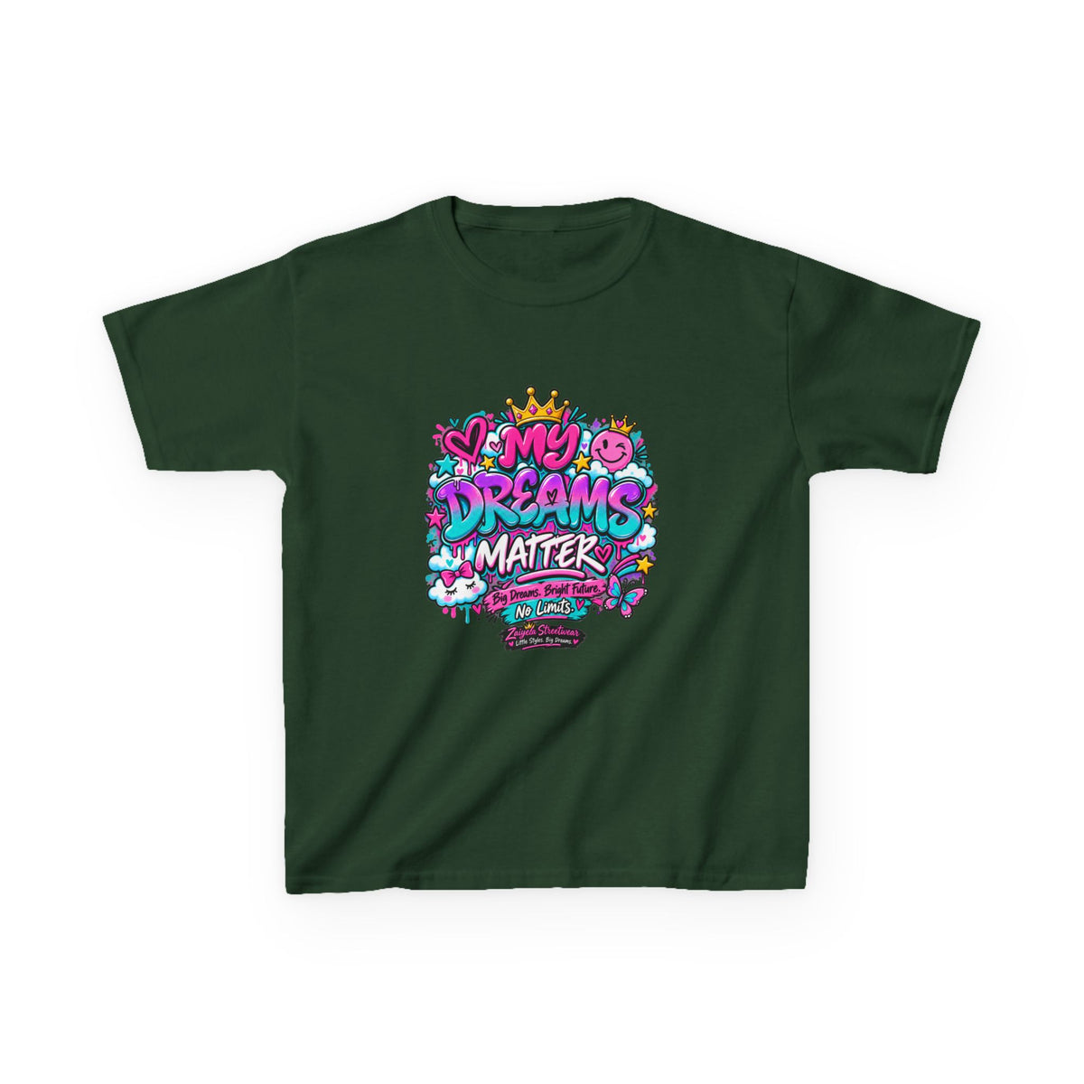 Kids T-Shirt — "My Dreams Matter" Colorful Graphic Tee