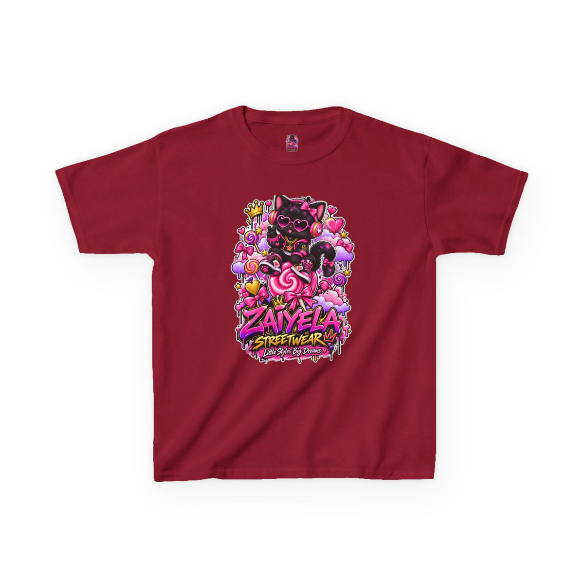 Kids Tee — Zaiyela Streetwear Cute Magical Kitty