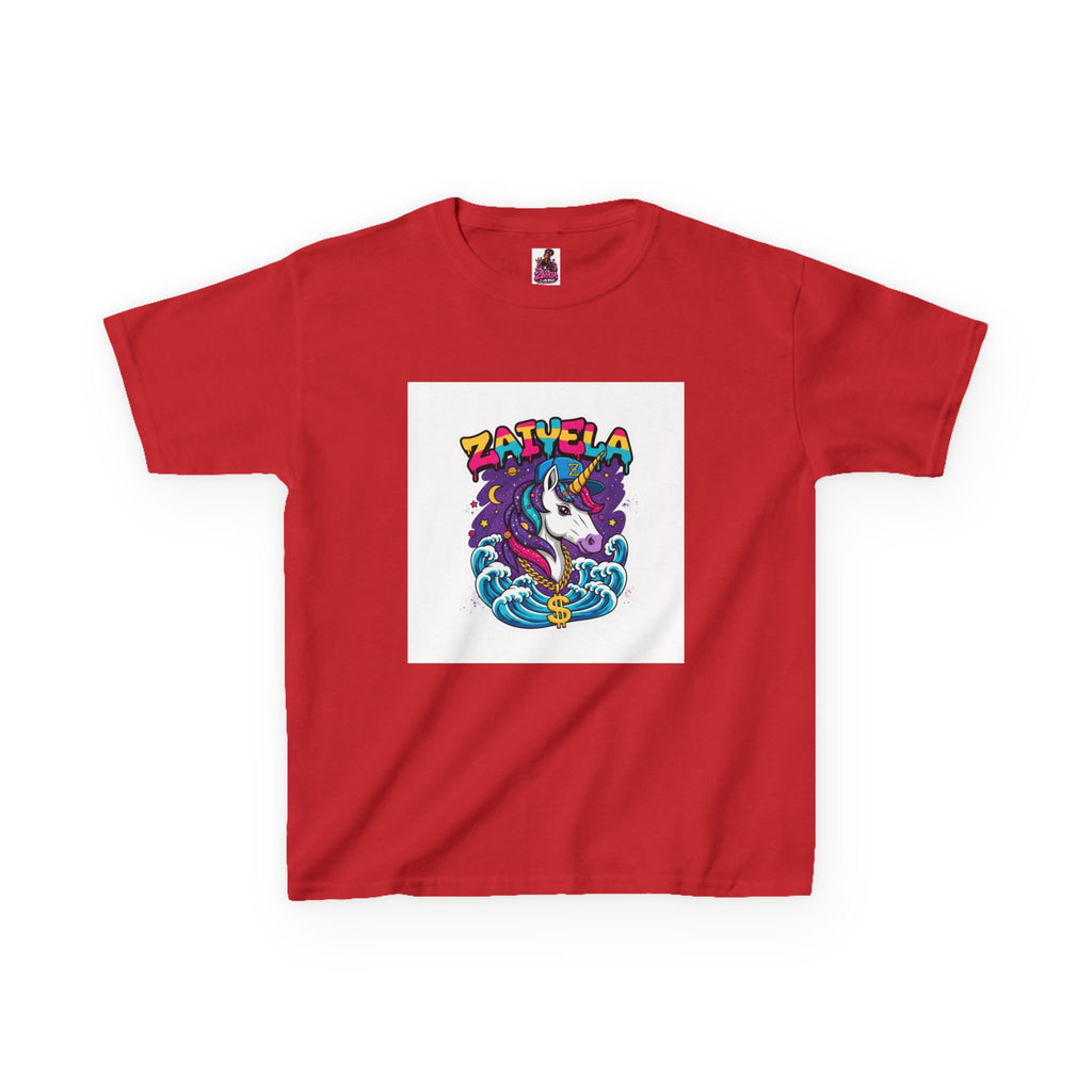 Kids T-Shirt Colorful Surf Unicorn Graphic