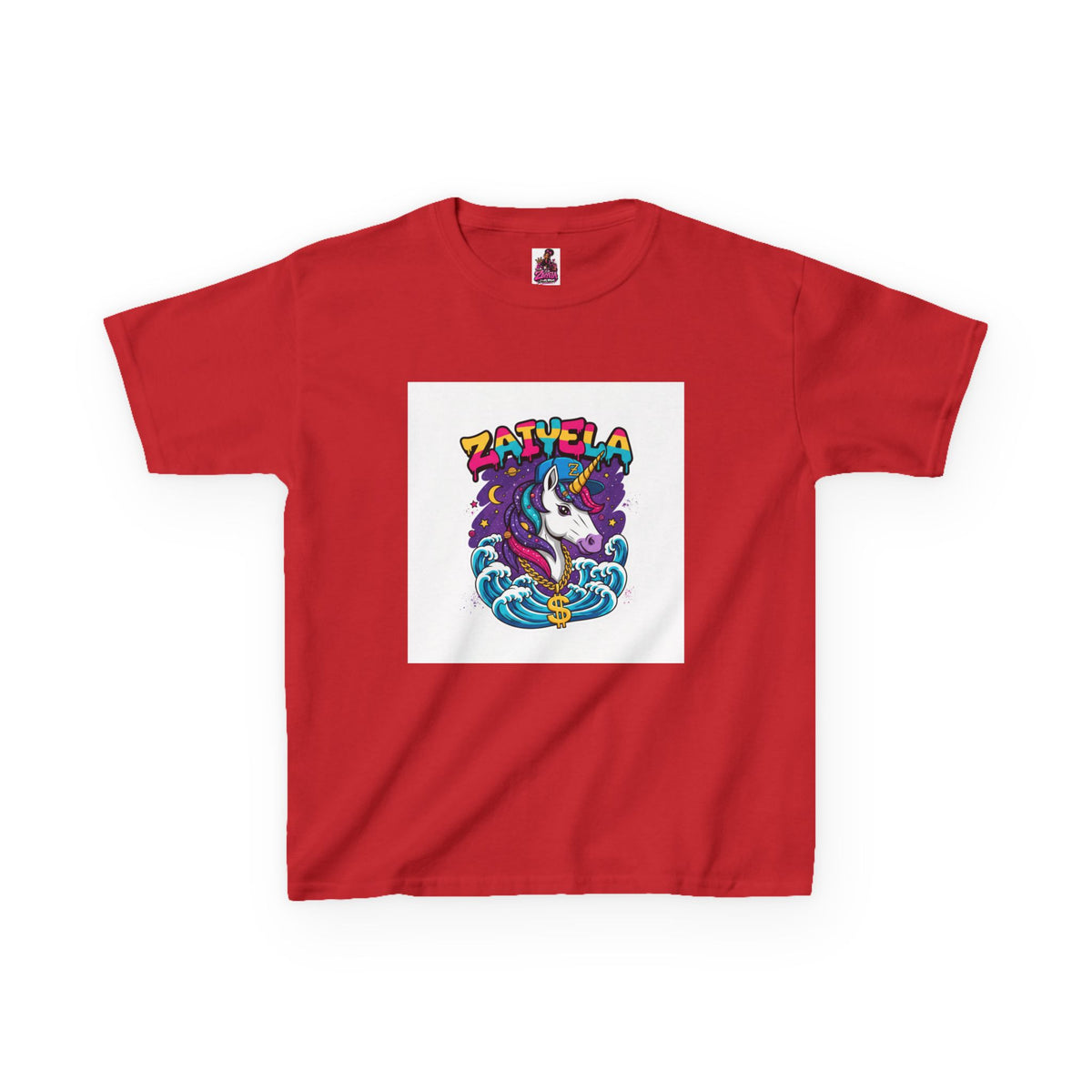 Kids T-Shirt Colorful Surf Unicorn Graphic