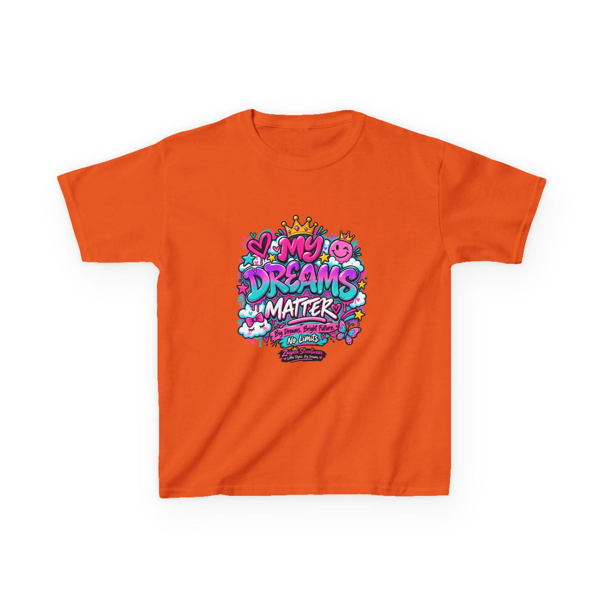 Kids T-Shirt — "My Dreams Matter" Colorful Graphic Tee