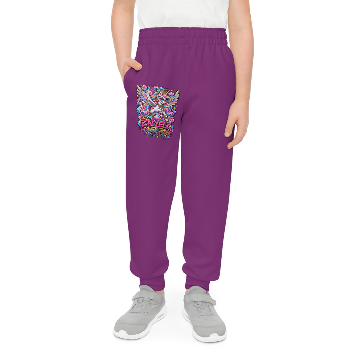 Youth Joggers — Colorful Candy Pegasus Sweatpants