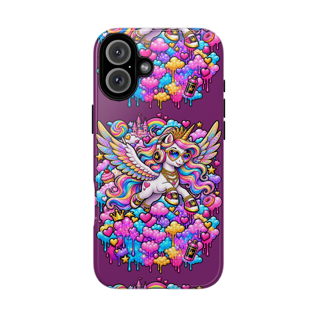 Unicorn Cute Tough Case — Colorful Rainbow Pegasus Phone Case