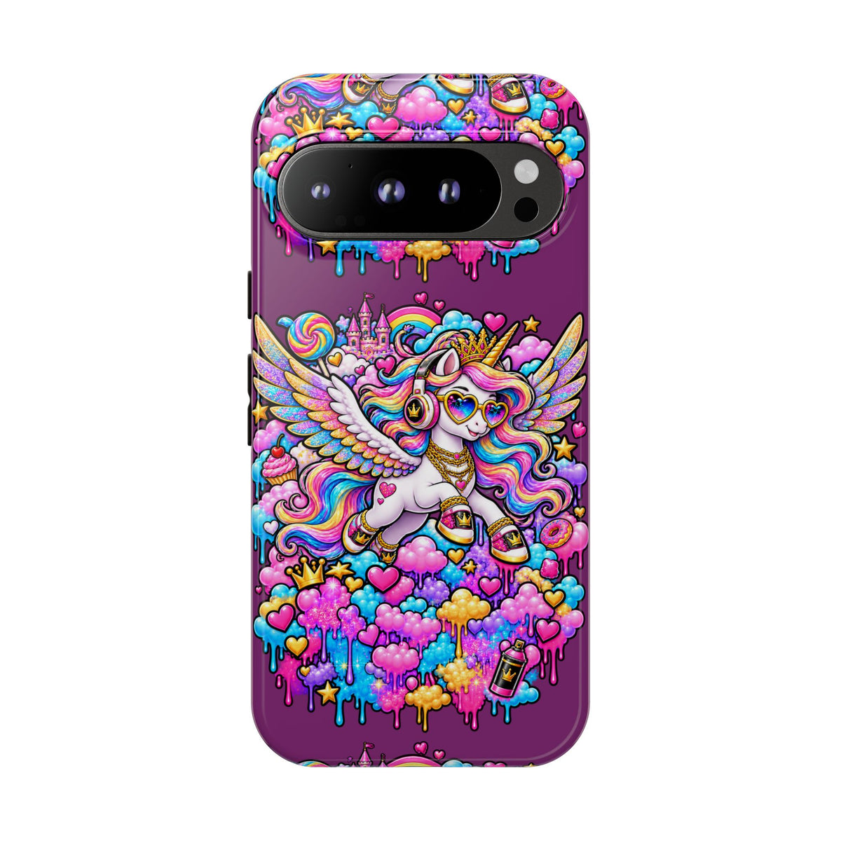 Unicorn Cute Tough Case — Colorful Rainbow Pegasus Phone Case