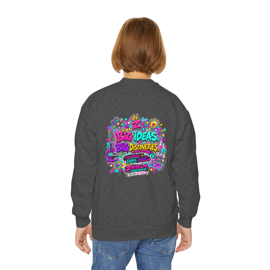 Future Scientist Youth Sweatshirt — Bright STEM Crewneck for Kids
