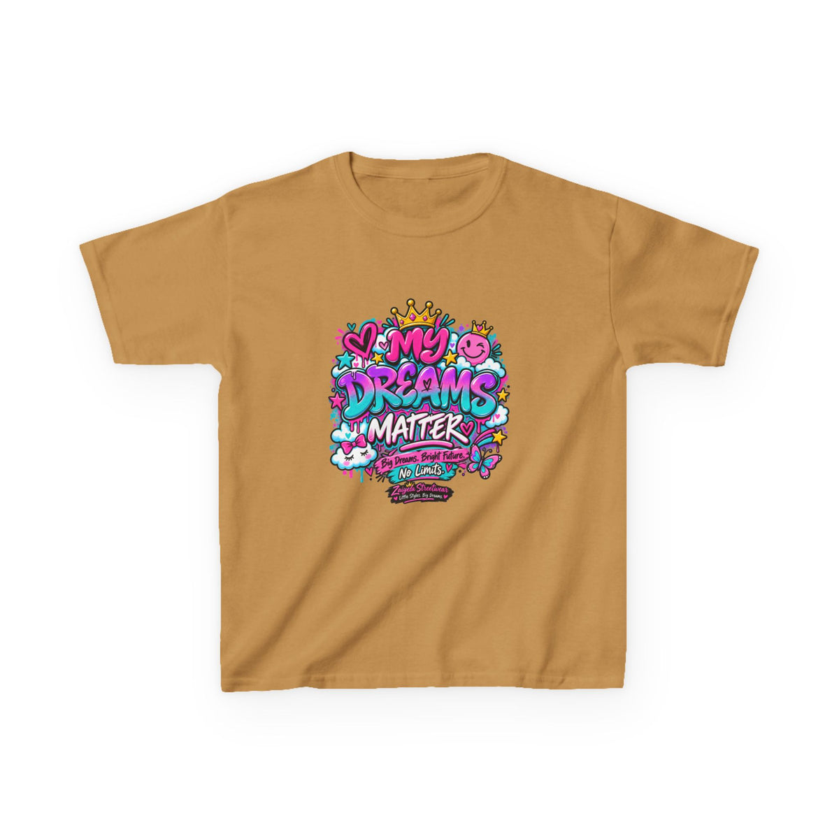 Kids T-Shirt — "My Dreams Matter" Colorful Graphic Tee