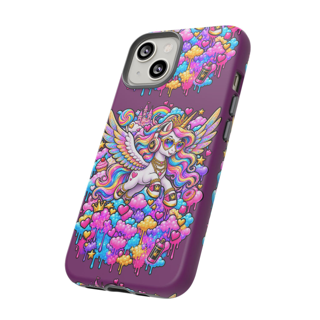 Unicorn Cute Tough Case — Colorful Rainbow Pegasus Phone Case