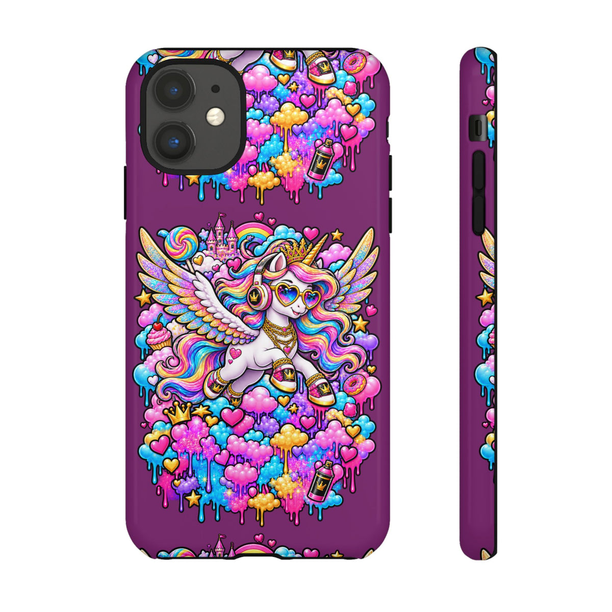 Unicorn Cute Tough Case — Colorful Rainbow Pegasus Phone Case