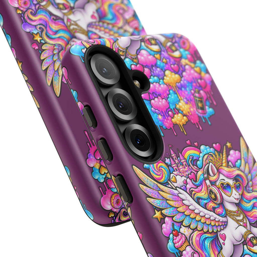 Unicorn Cute Tough Case — Colorful Rainbow Pegasus Phone Case