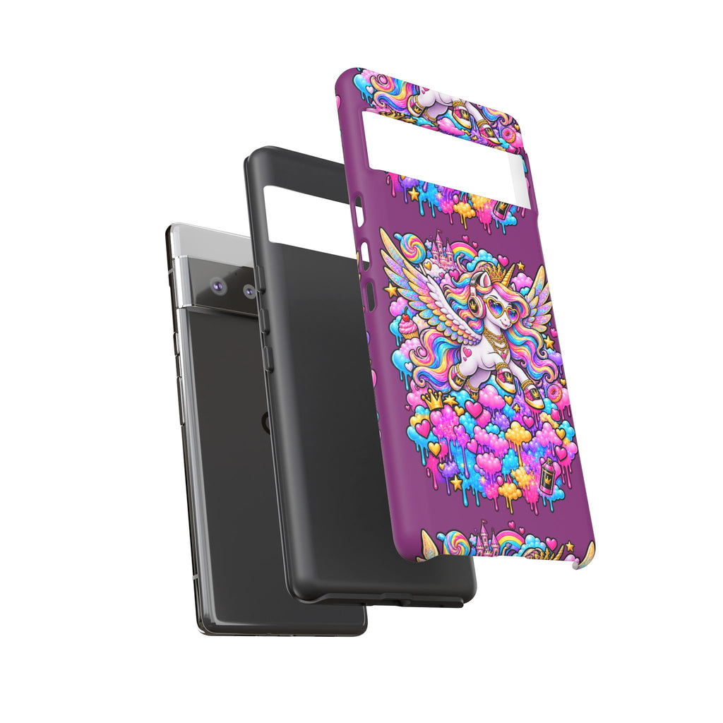 Unicorn Cute Tough Case — Colorful Rainbow Pegasus Phone Case