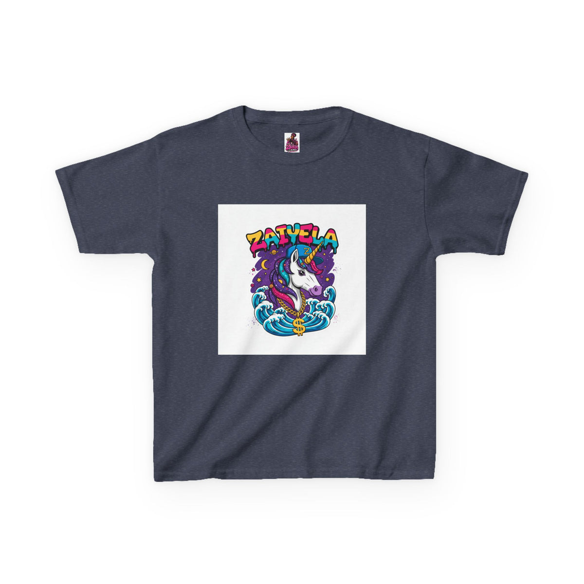 Kids T-Shirt Colorful Surf Unicorn Graphic