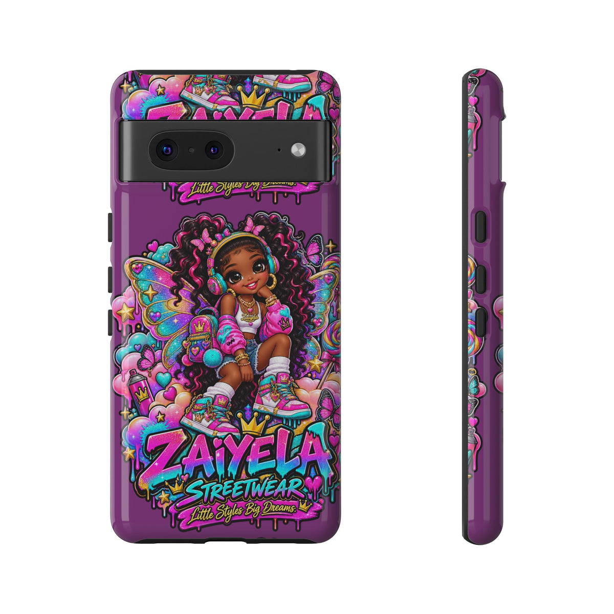 Cute Afro Rainbow Fairy Phone Case Fairy Streetwear Princess Protective Cover