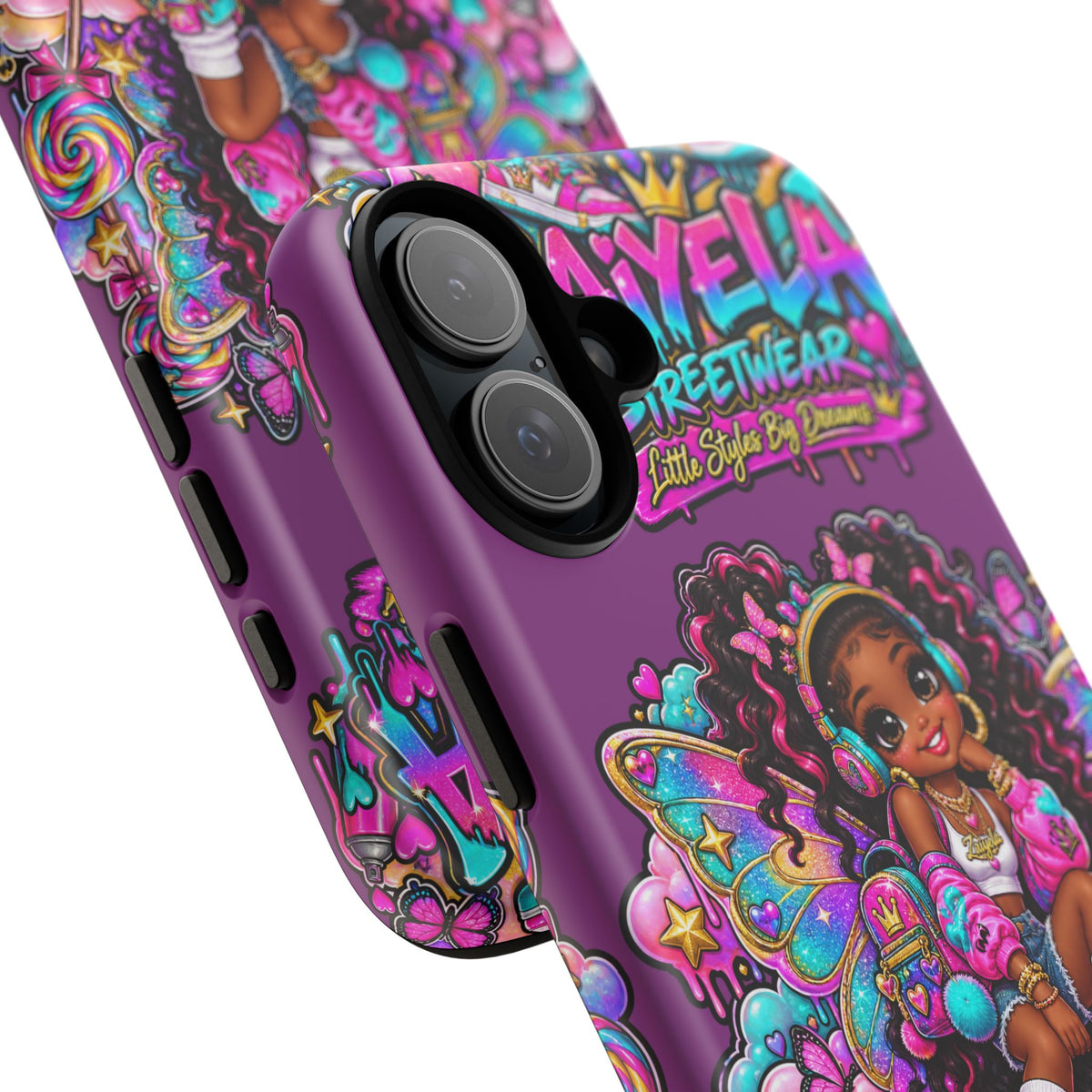 Cute Afro Rainbow Fairy Phone Case Fairy Streetwear Princess Protective Cover