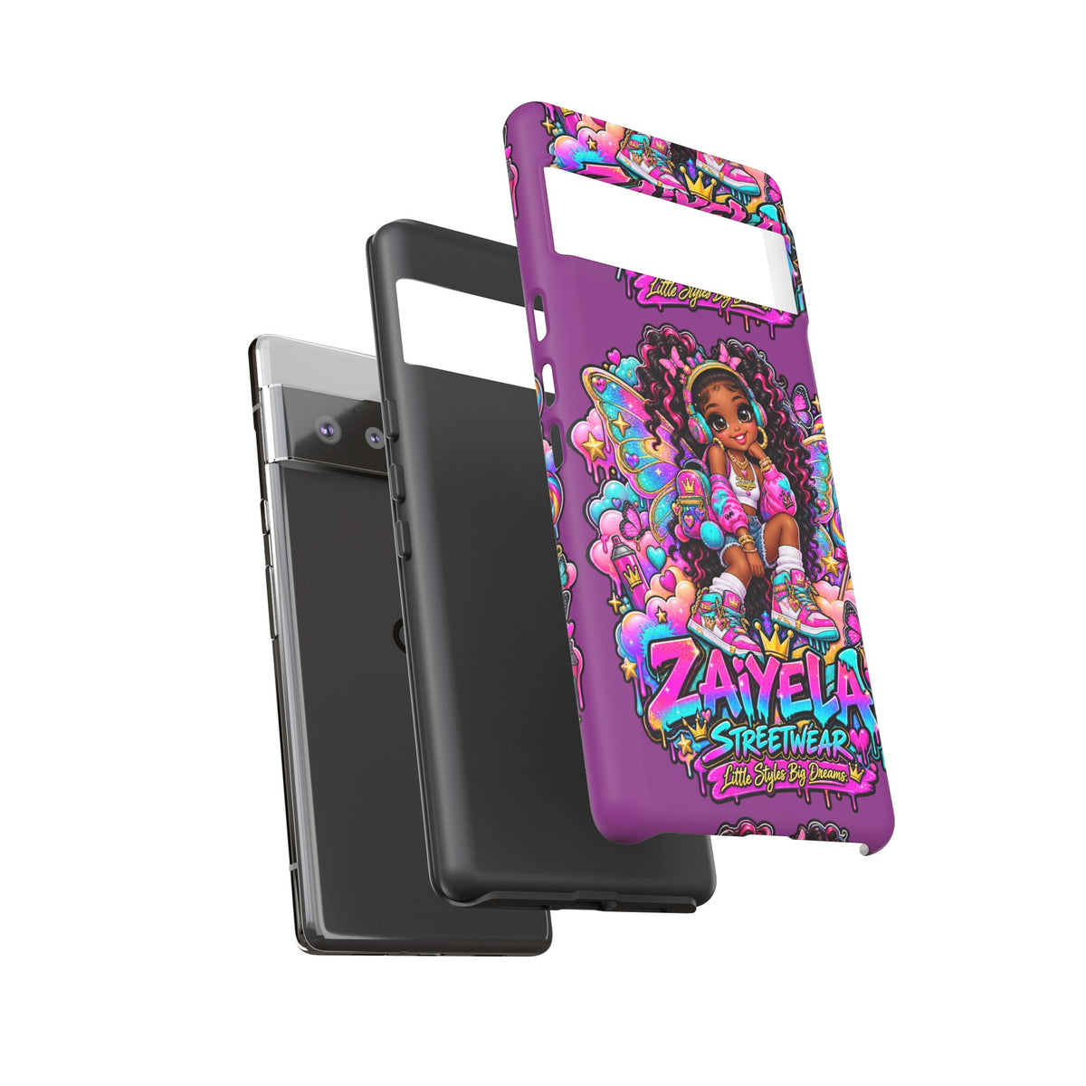 Cute Afro Rainbow Fairy Phone Case Fairy Streetwear Princess Protective Cover