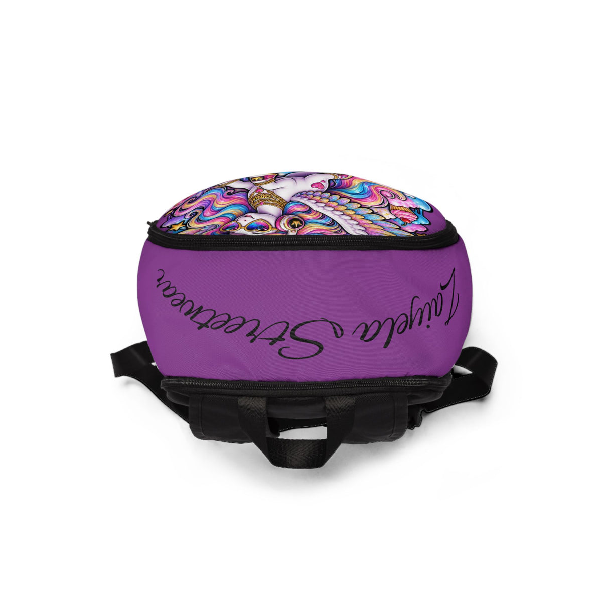 Purple Unicorn Backpack — Colorful Kawaii Rainbow Pegasus Kids School Bag