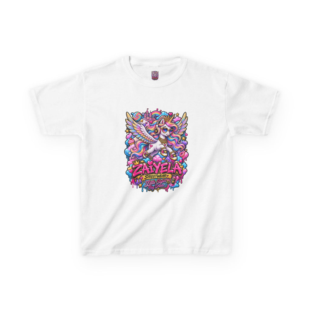 Kids Tee — Colorful Pegasus Dragon Graphic