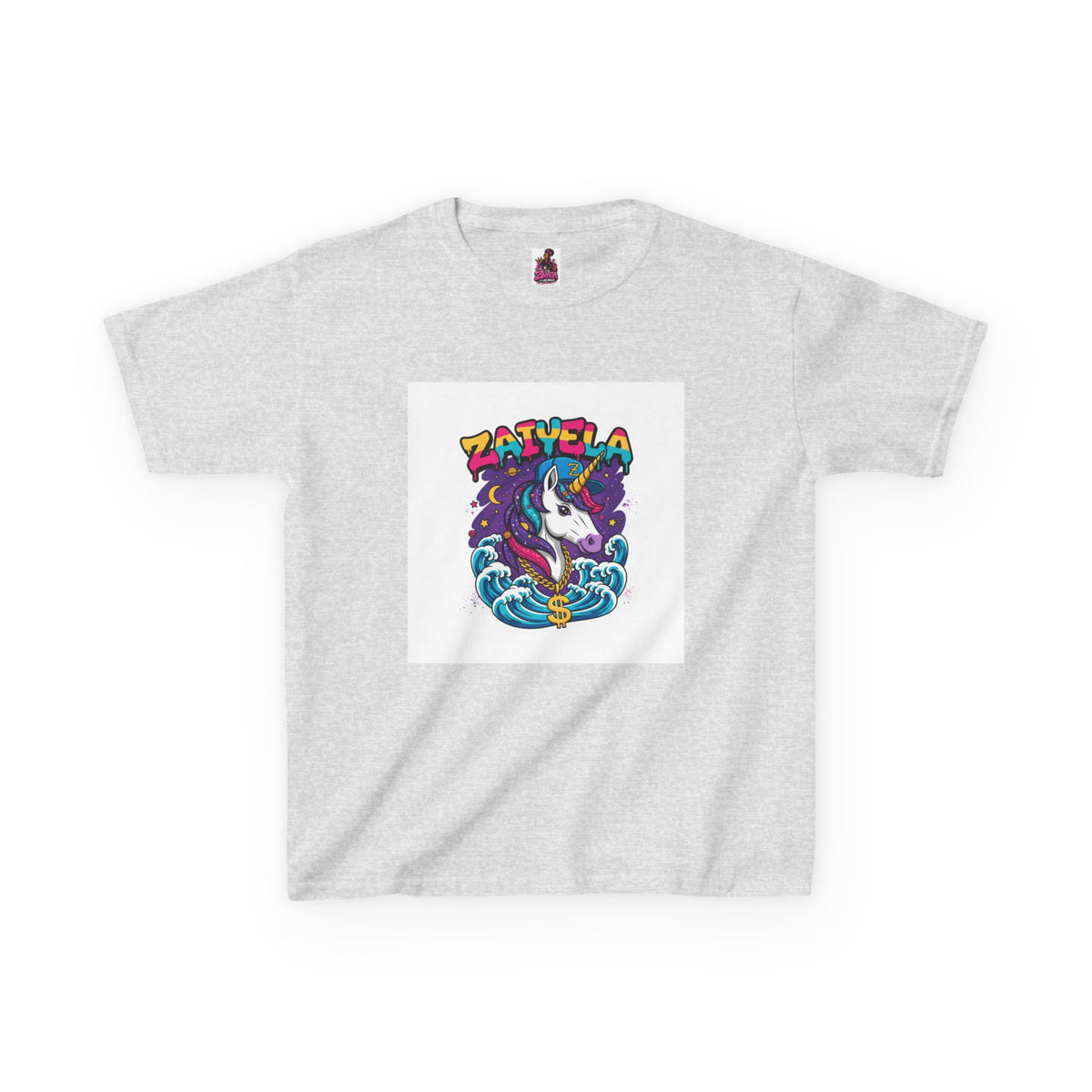 Kids T-Shirt Colorful Surf Unicorn Graphic
