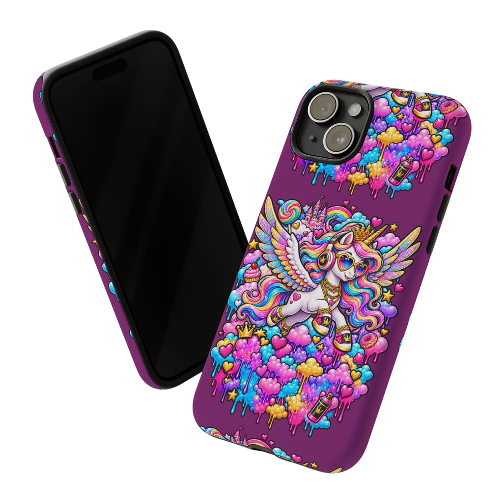 Unicorn Cute Tough Case — Colorful Rainbow Pegasus Phone Case