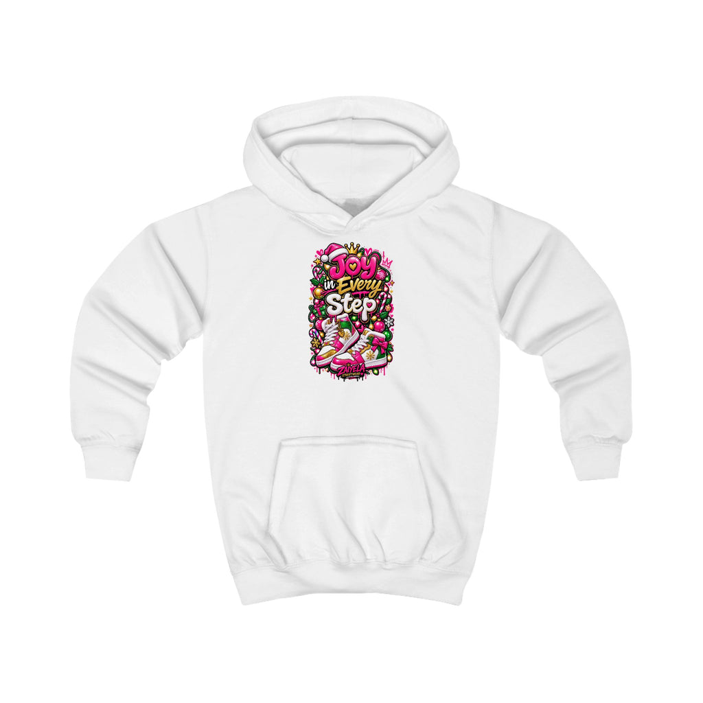 Kids Hoodie Joy in Every Step Holiday Graphic Hoodie
