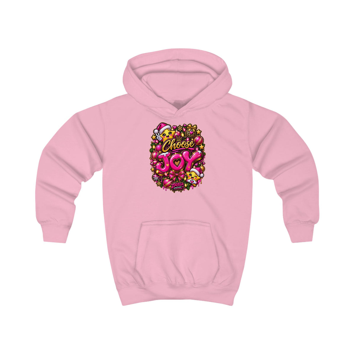 Kids Hoodie Choose Joy Holiday Graphic Hoodie for Kids
