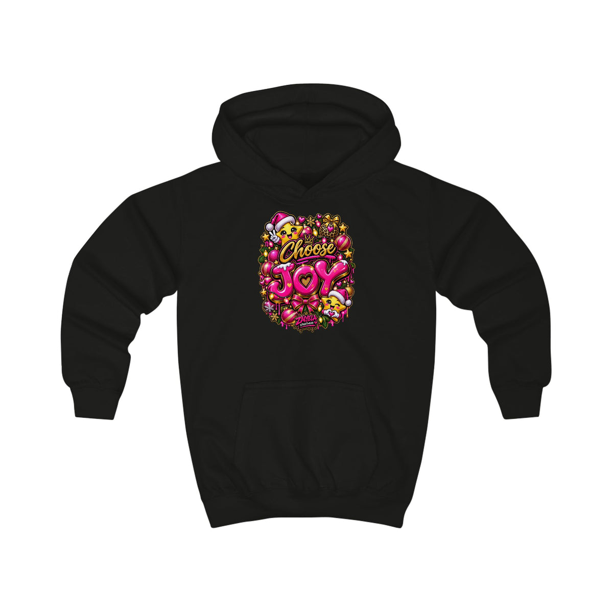 Kids Hoodie Choose Joy Holiday Graphic Hoodie for Kids