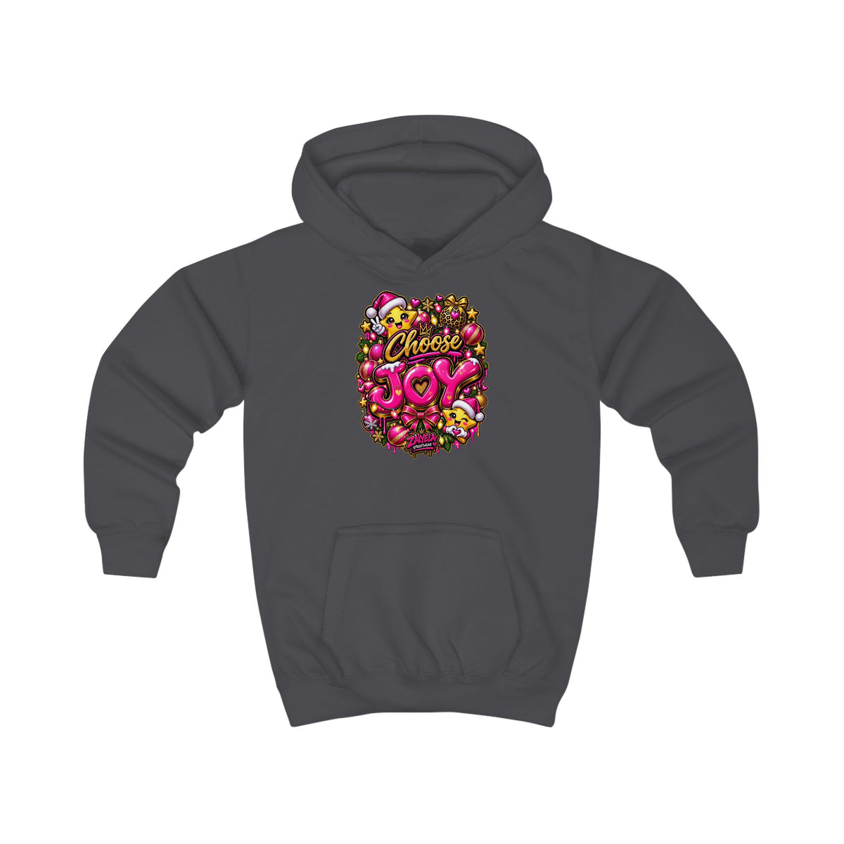 Kids Hoodie Choose Joy Holiday Graphic Hoodie for Kids