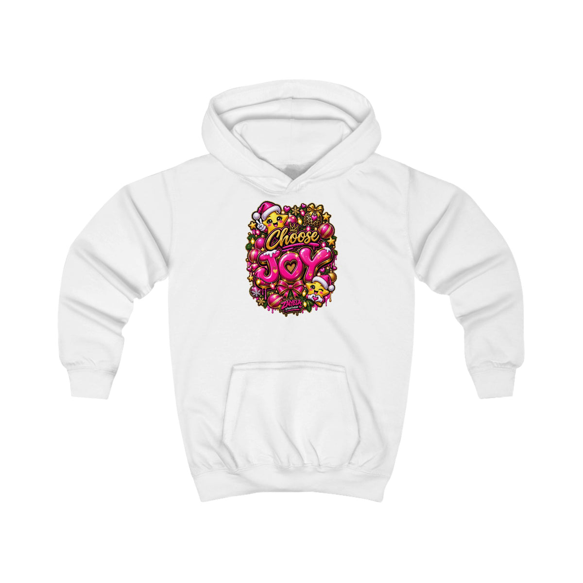 Kids Hoodie Choose Joy Holiday Graphic Hoodie for Kids