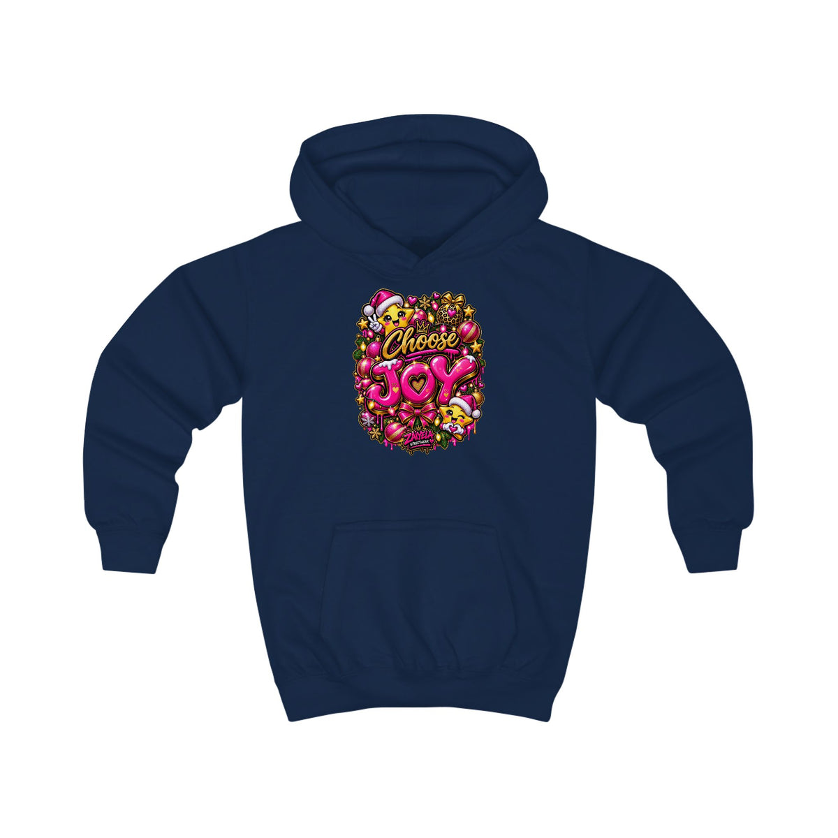 Kids Hoodie Choose Joy Holiday Graphic Hoodie for Kids