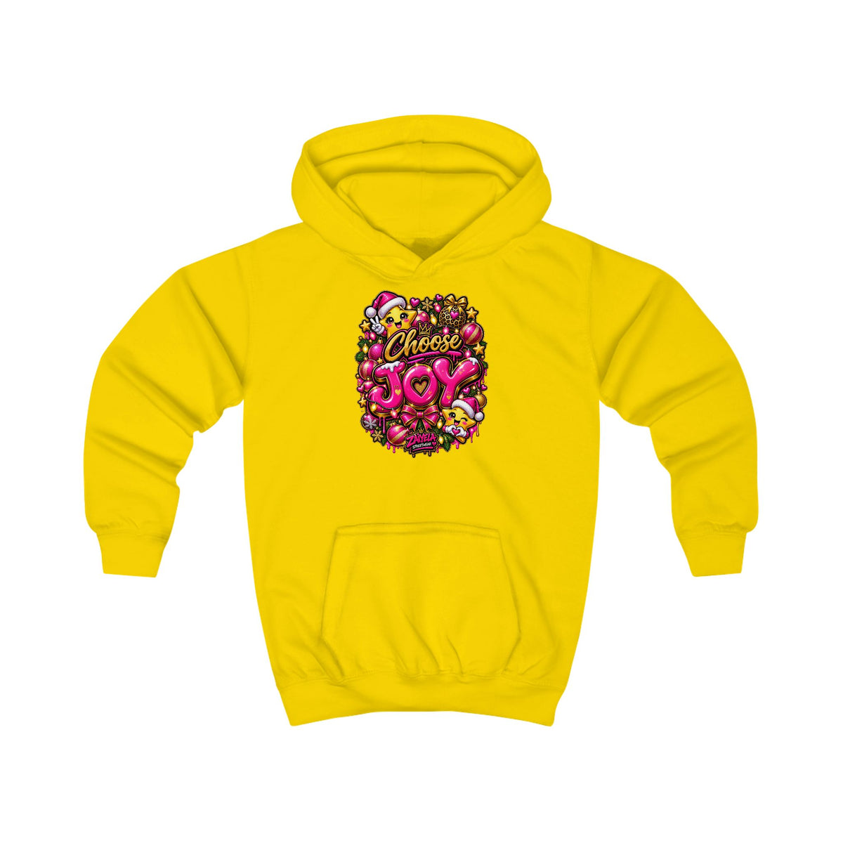 Kids Hoodie Choose Joy Holiday Graphic Hoodie for Kids