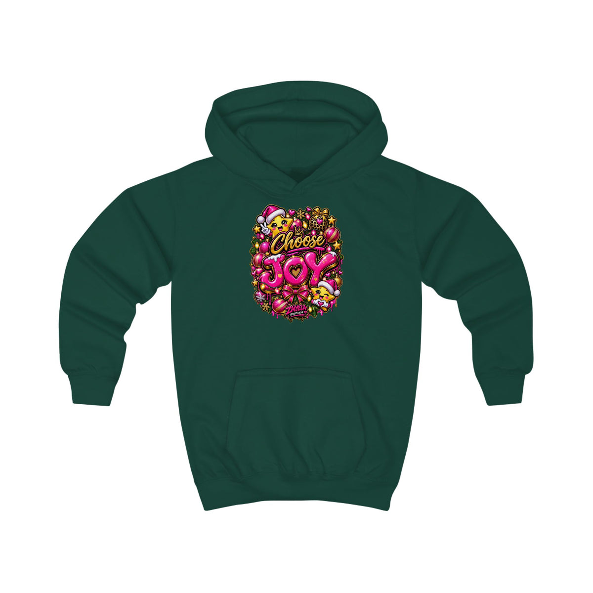 Kids Hoodie Choose Joy Holiday Graphic Hoodie for Kids