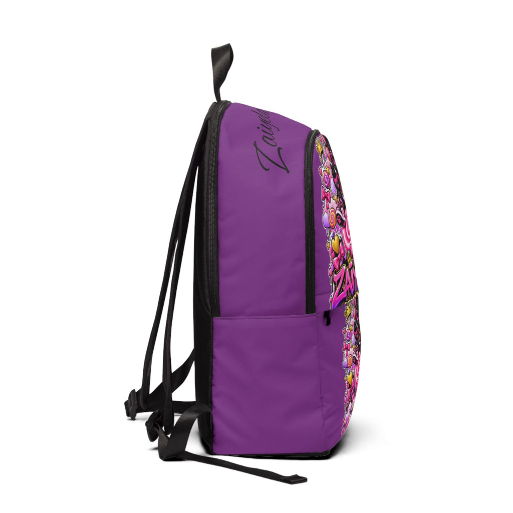 Purple Cat Candy Backpack — Personalized Magical Kitty School Bag